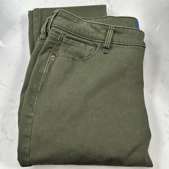 Old Navy Denim - OLD NAVY Rockstar mid-rise jeans in olive green